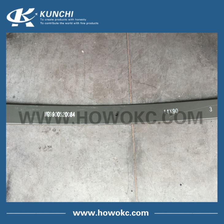 WG9900520084 003 Front Leaf Spring 3rd Piece SINOTRUK Chassis 14*90*1460