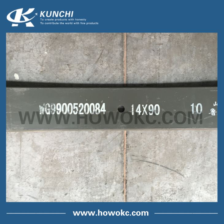 WG9900520084-010 Front Leaf Spring 10th Piece SINOTRUK Chassis 14*90*62